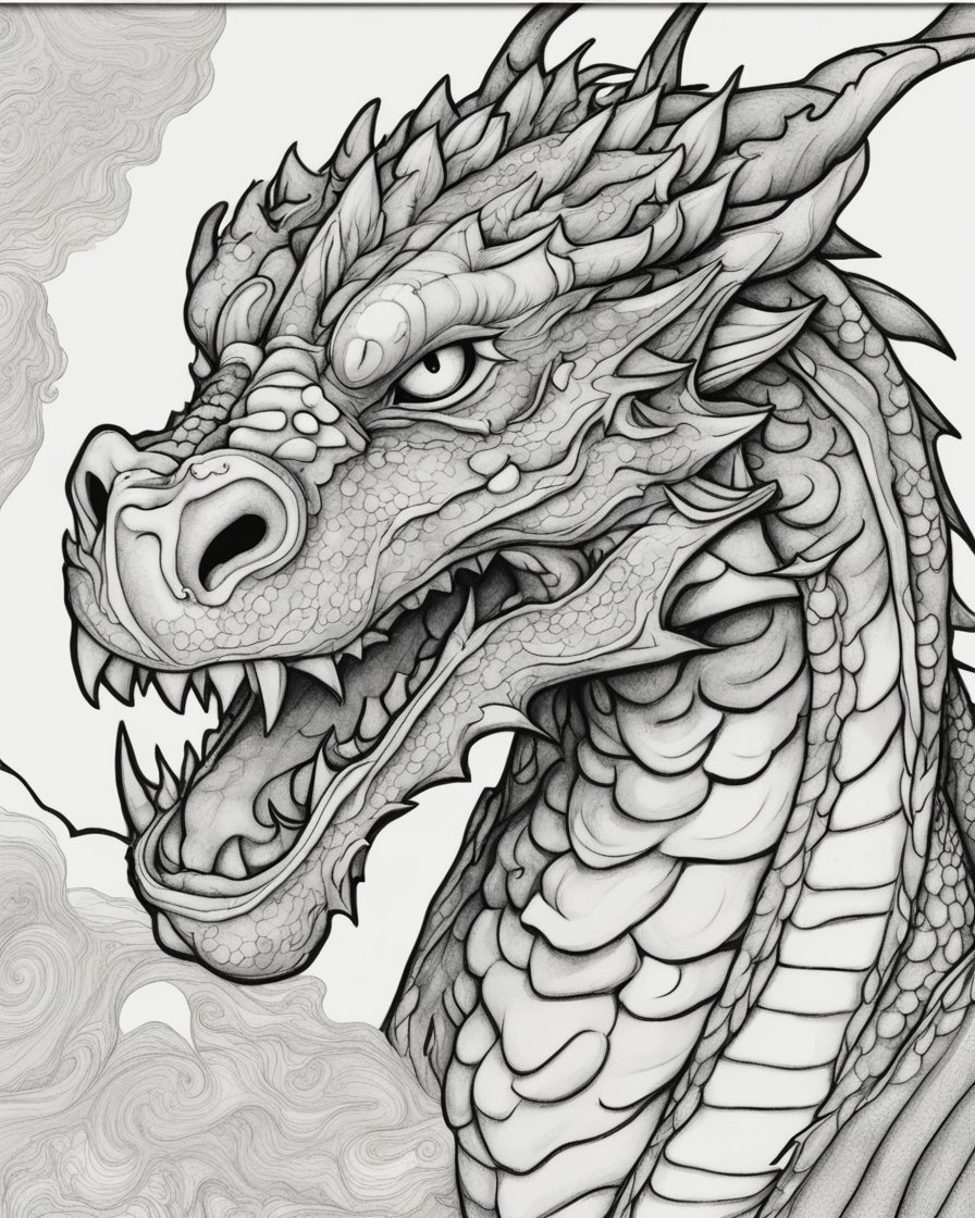 200+ Coloring Page Dragon: Fire Up Your Creativity 128