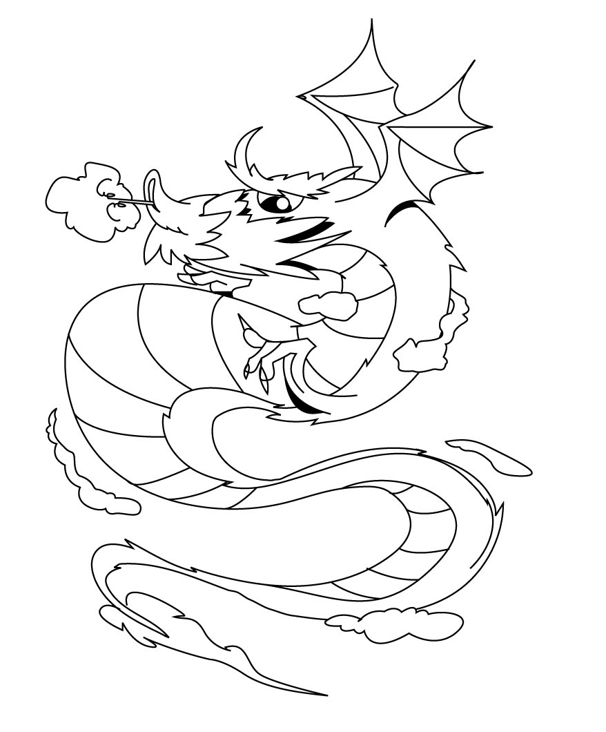 200+ Coloring Page Dragon: Fire Up Your Creativity 133