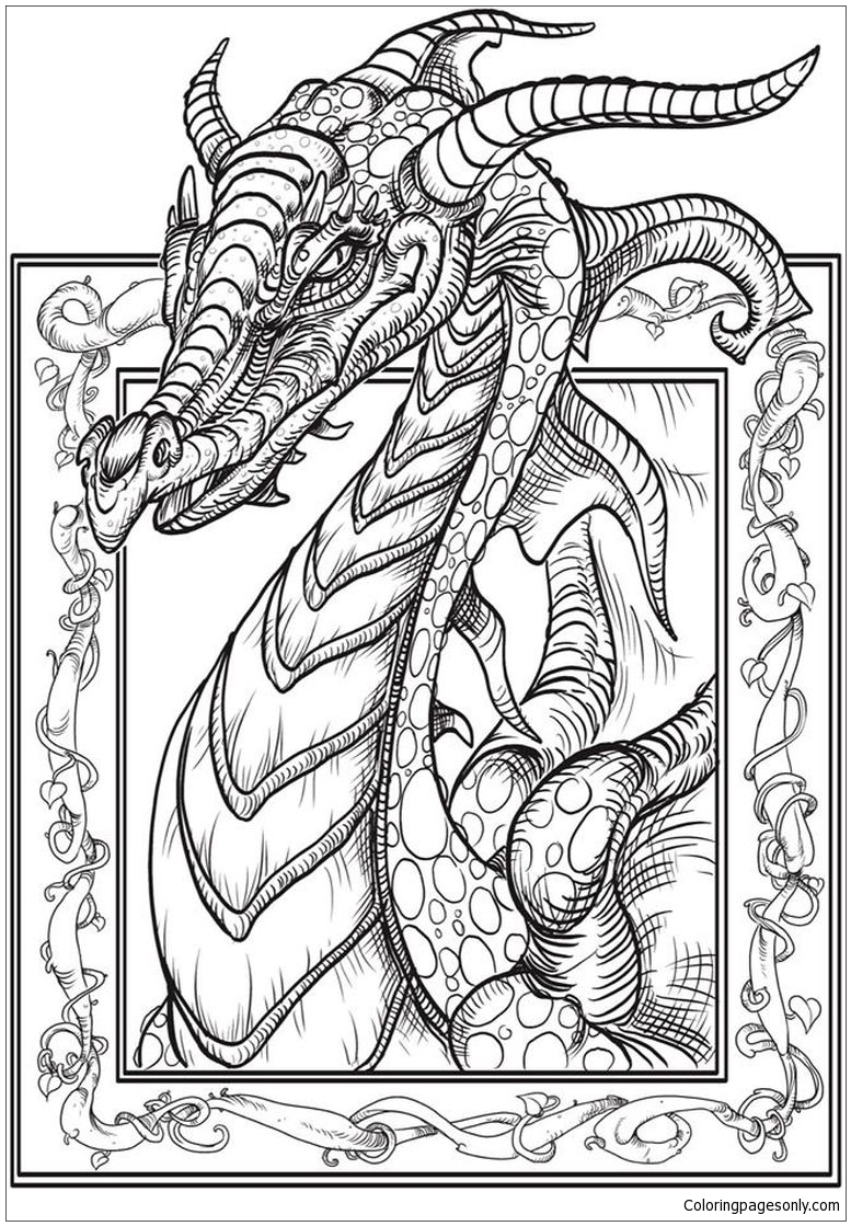 200+ Coloring Page Dragon: Fire Up Your Creativity 143