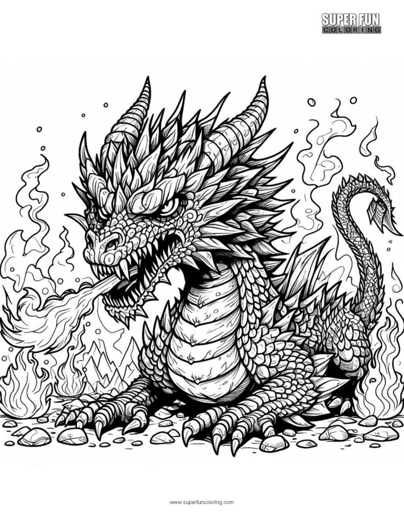 200+ Coloring Page Dragon: Fire Up Your Creativity 165