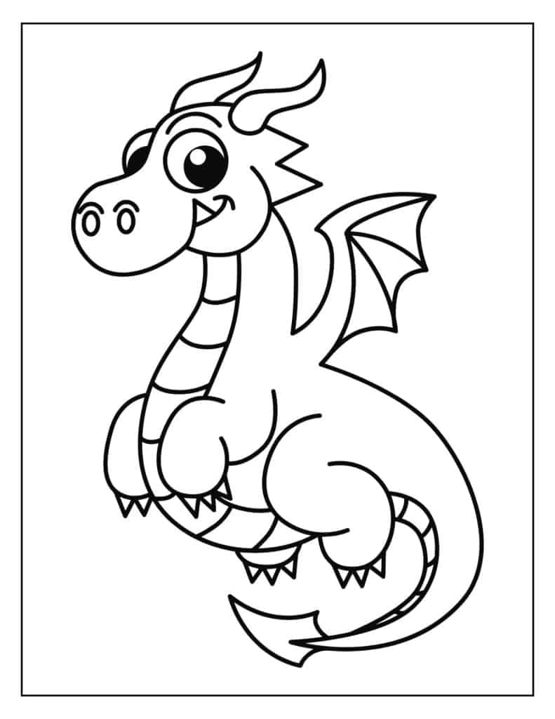 200+ Coloring Page Dragon: Fire Up Your Creativity 169