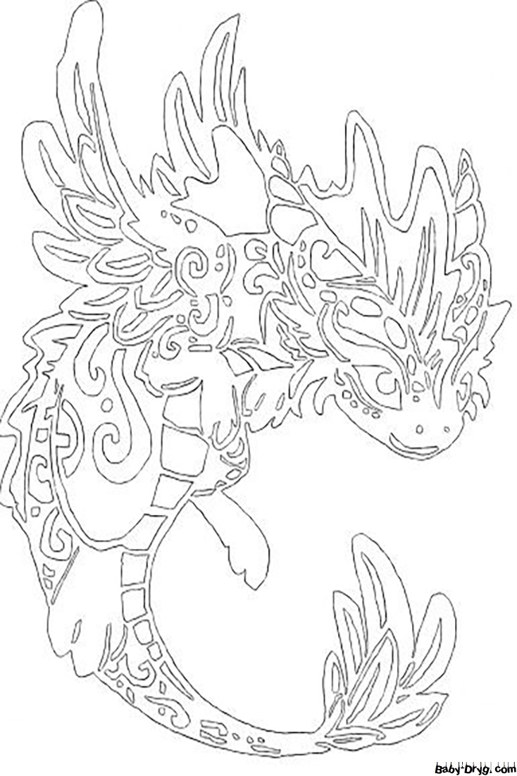 200+ Coloring Page Dragon: Fire Up Your Creativity 178