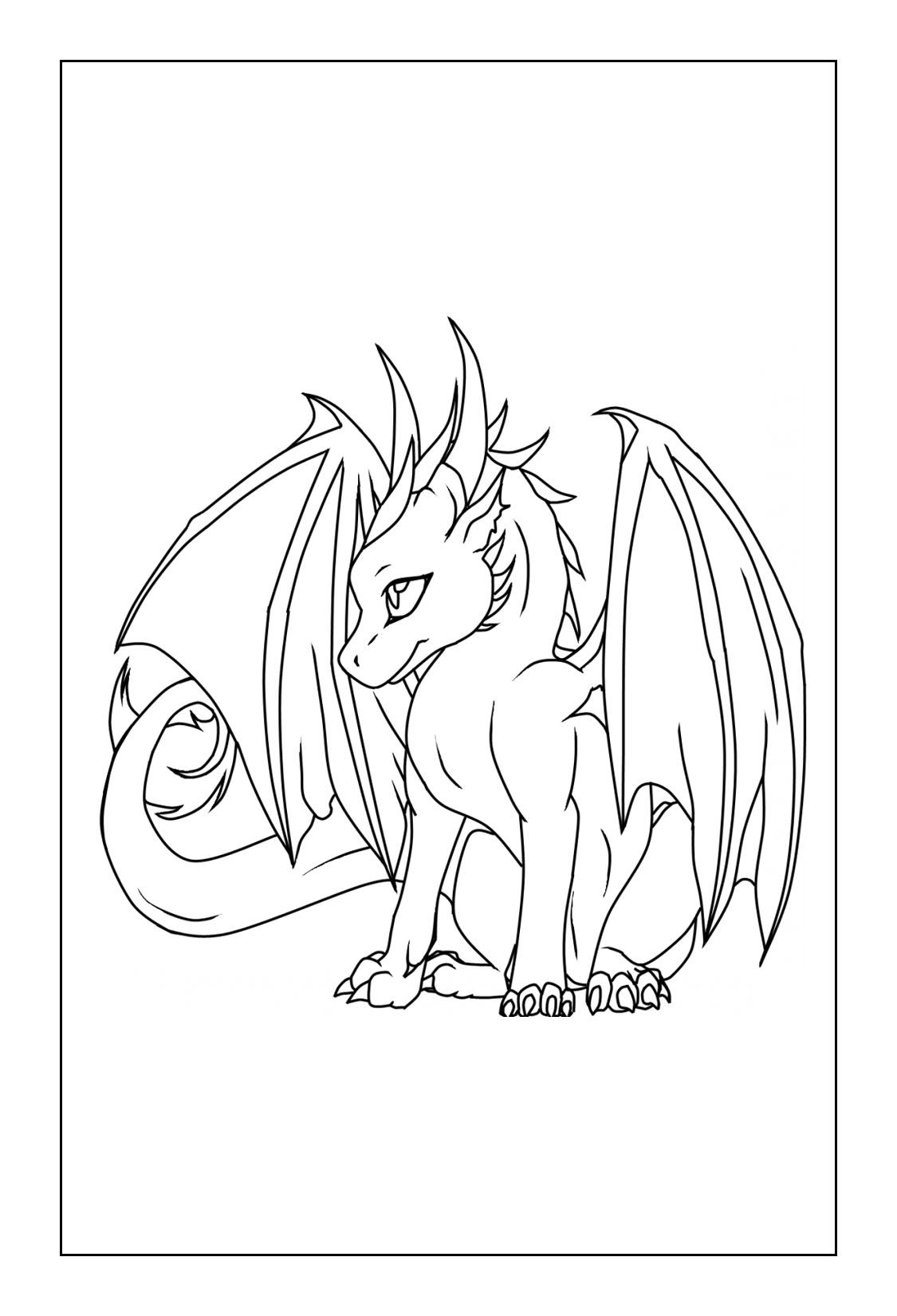 200+ Coloring Page Dragon: Fire Up Your Creativity 186