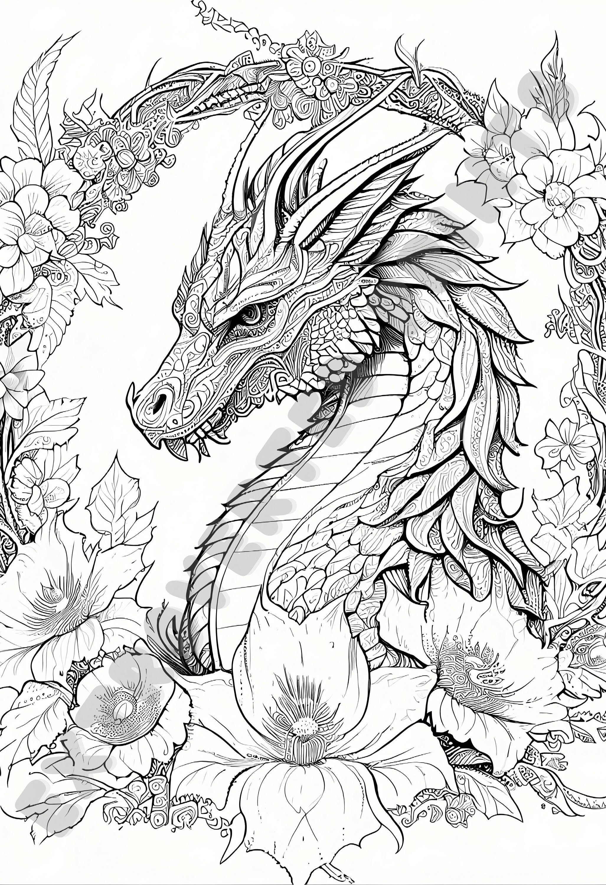 200+ Coloring Page Dragon: Fire Up Your Creativity 19