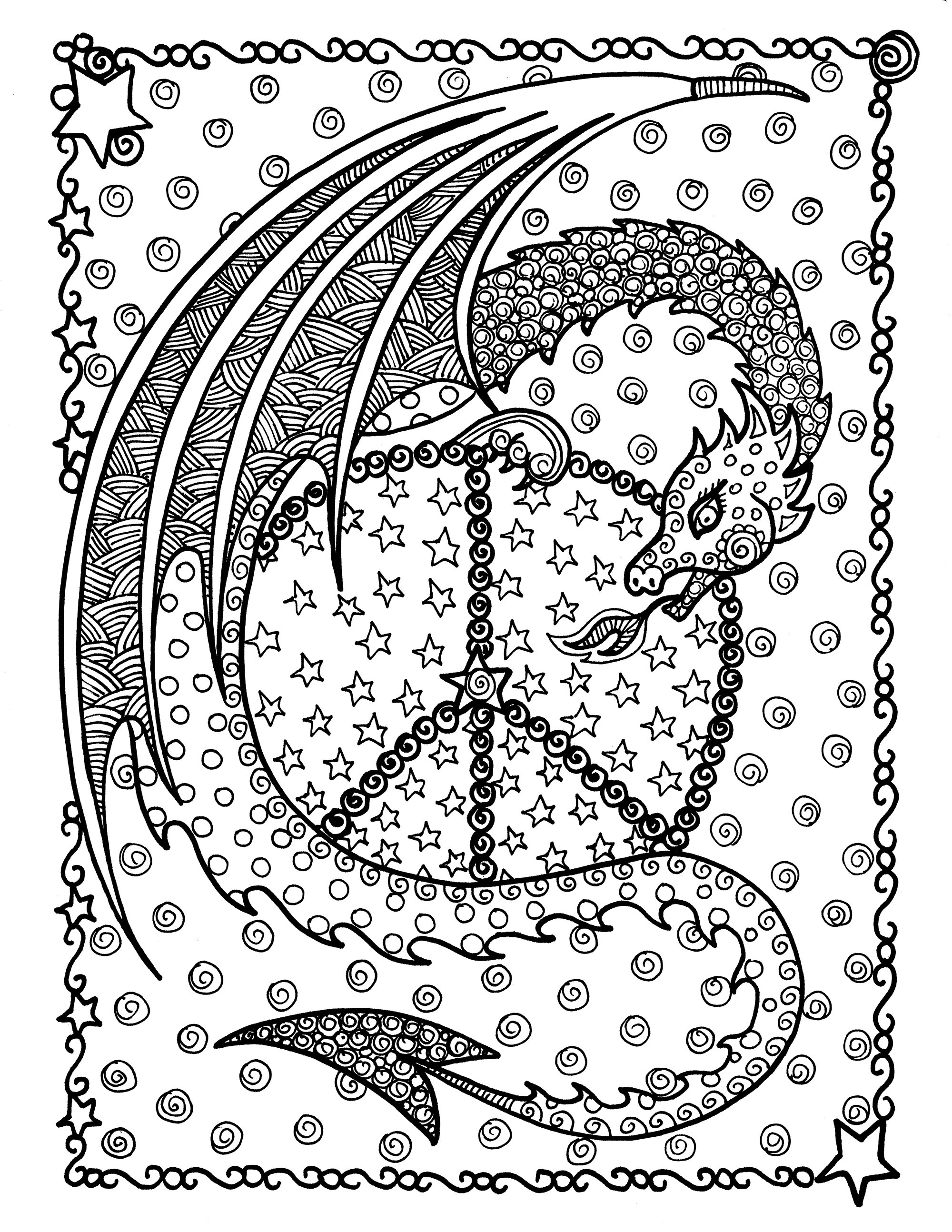 200+ Coloring Page Dragon: Fire Up Your Creativity 27