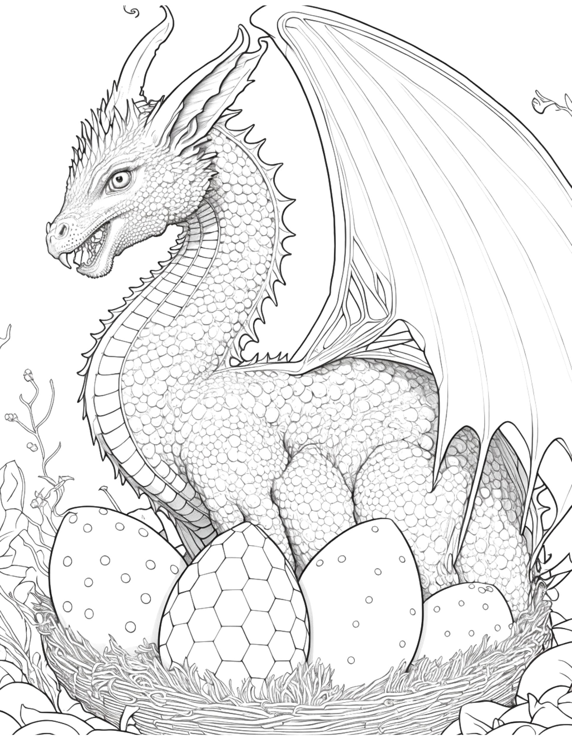 200+ Coloring Page Dragon: Fire Up Your Creativity 28