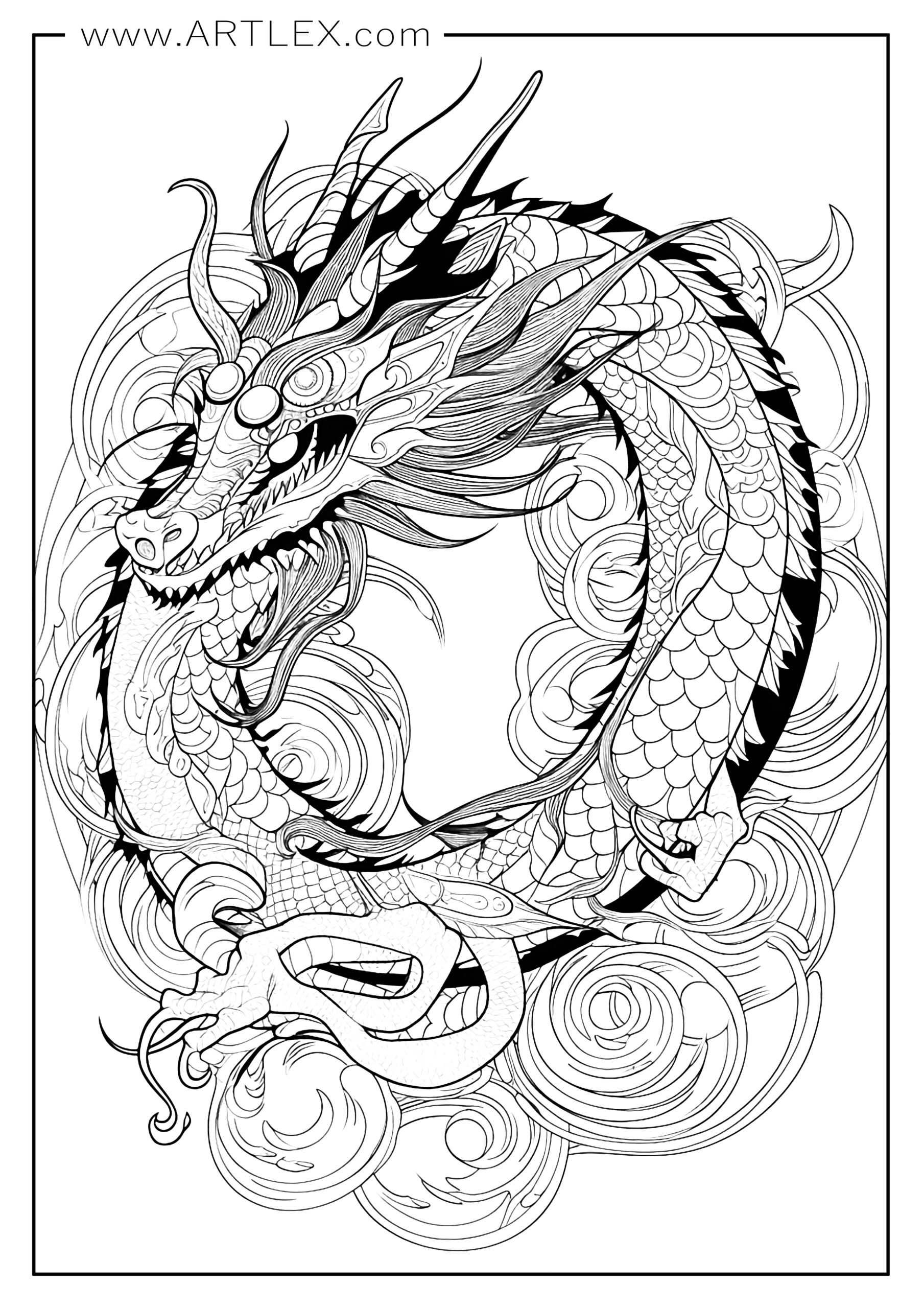 200+ Coloring Page Dragon: Fire Up Your Creativity 29