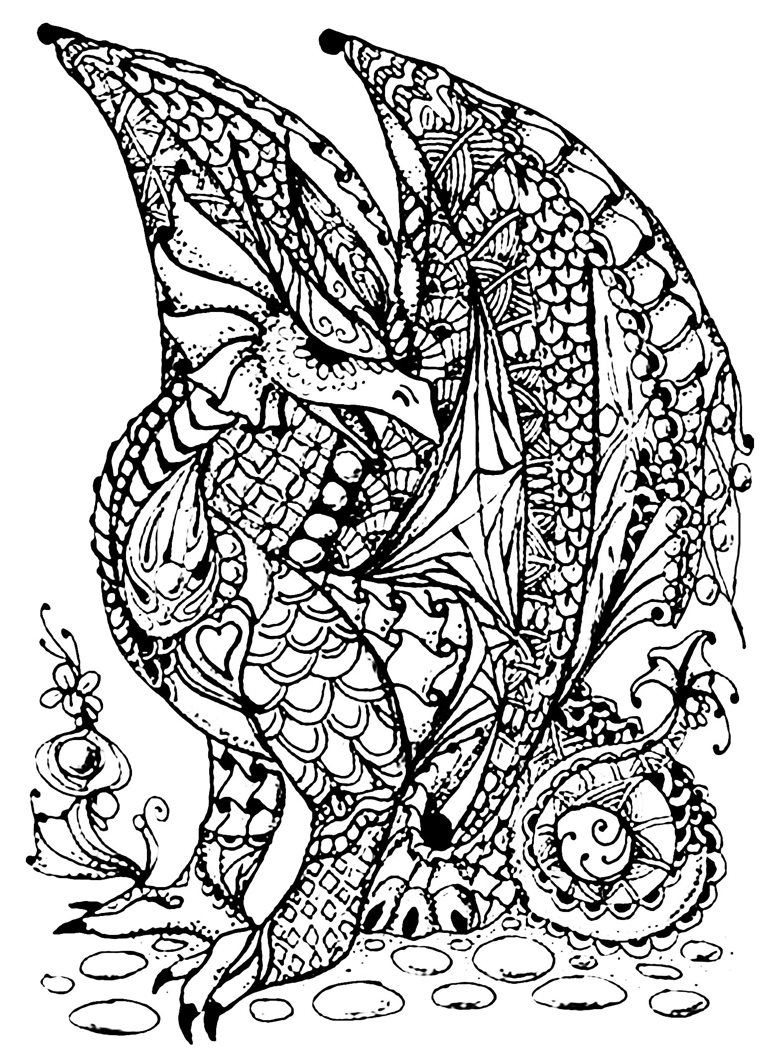 200+ Coloring Page Dragon: Fire Up Your Creativity 41