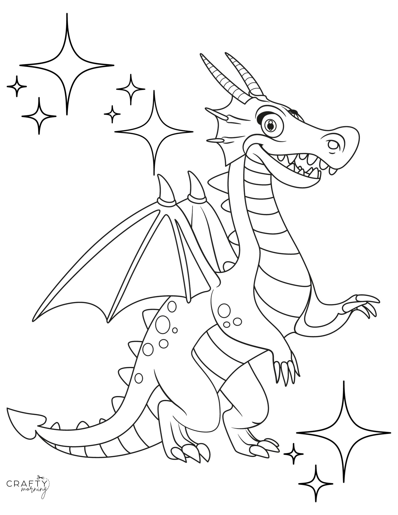 200+ Coloring Page Dragon: Fire Up Your Creativity 43