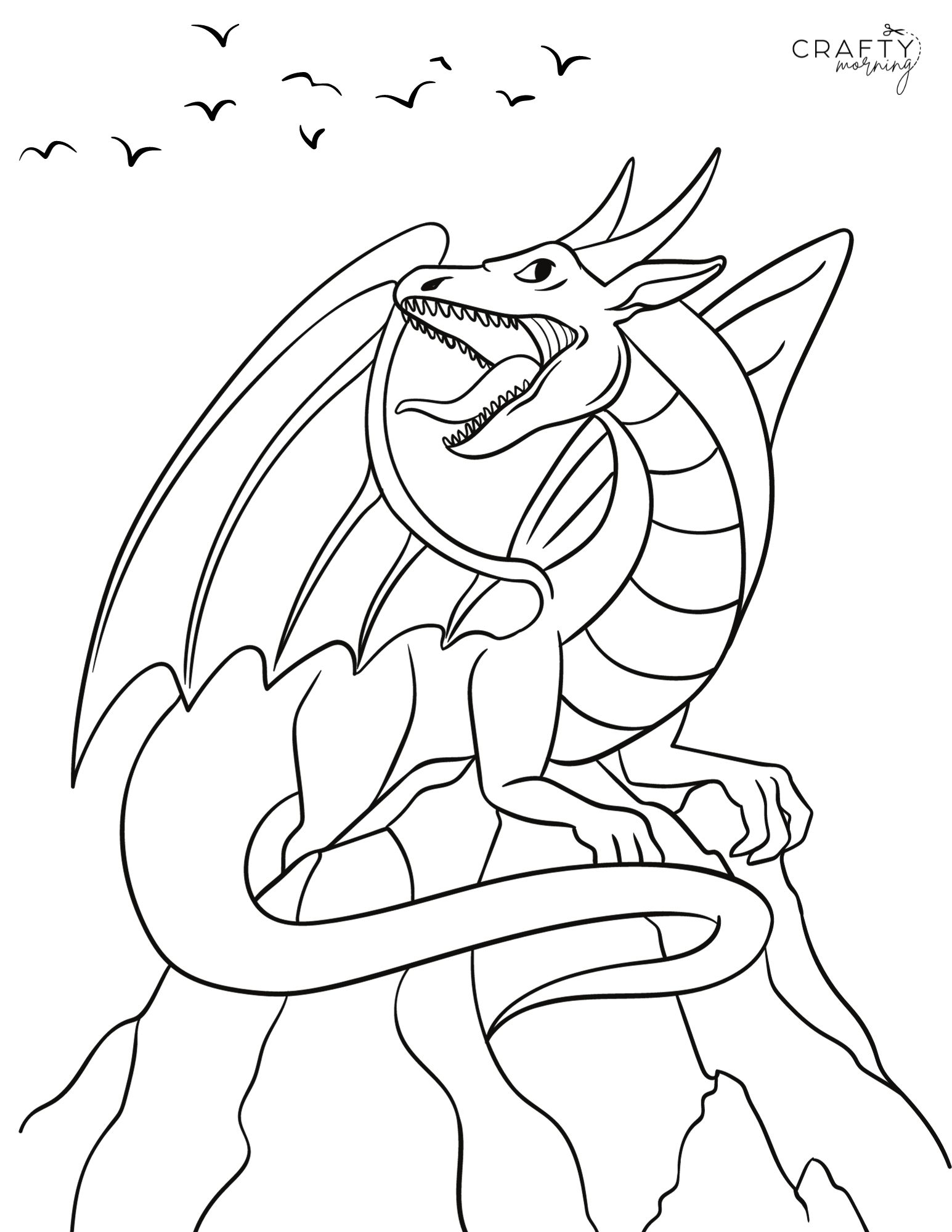 200+ Coloring Page Dragon: Fire Up Your Creativity 44