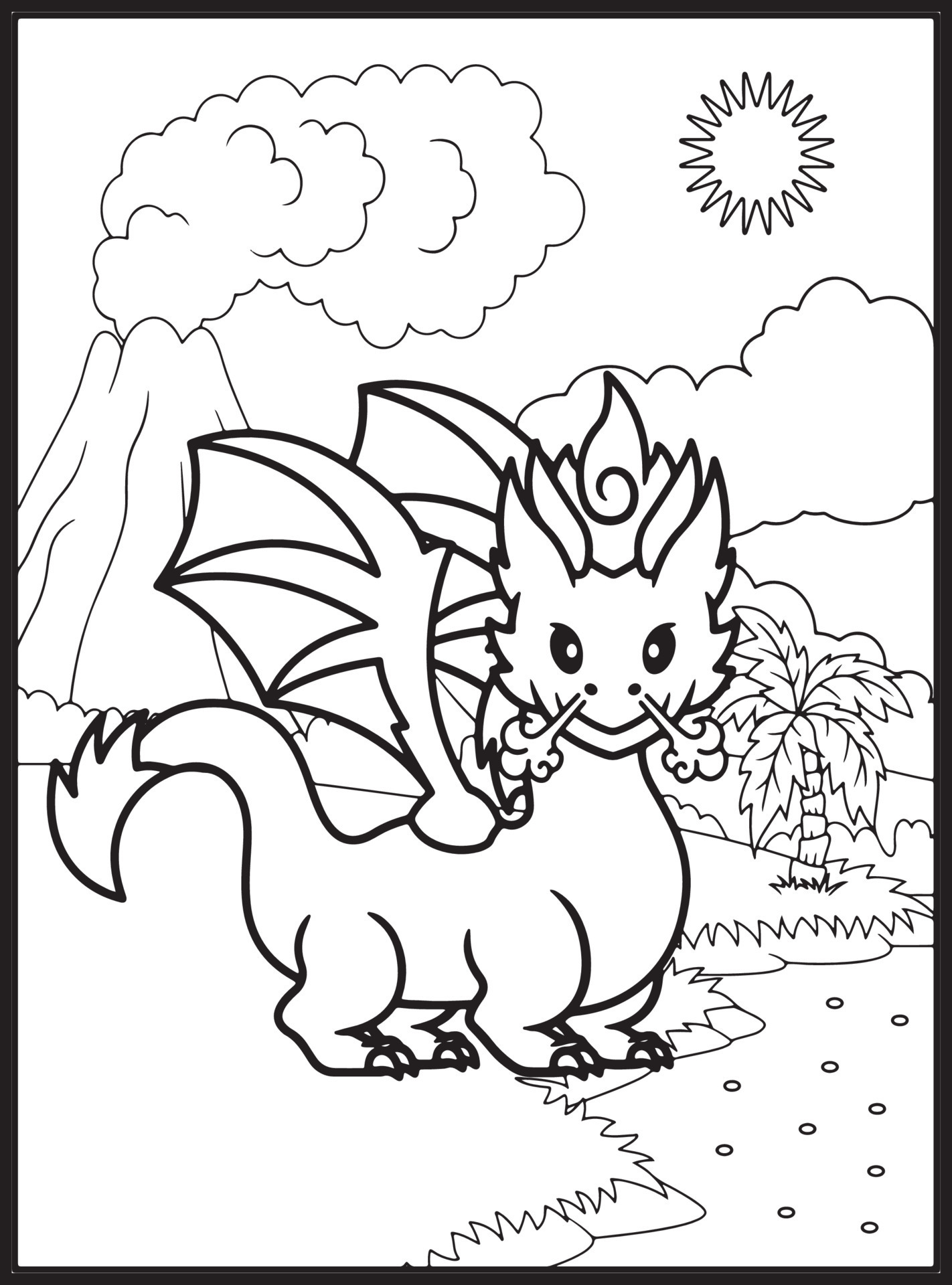 200+ Coloring Page Dragon: Fire Up Your Creativity 60