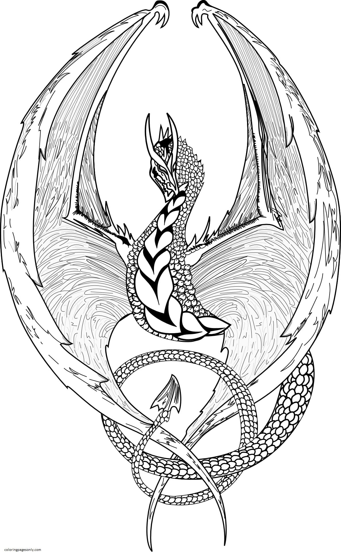 200+ Coloring Page Dragon: Fire Up Your Creativity 68