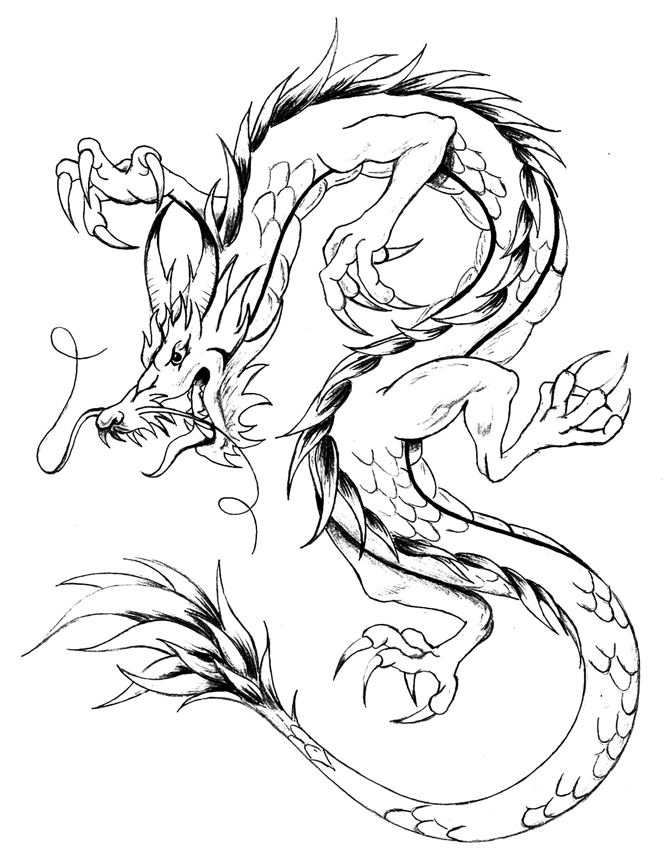 200+ Coloring Page Dragon: Fire Up Your Creativity 69