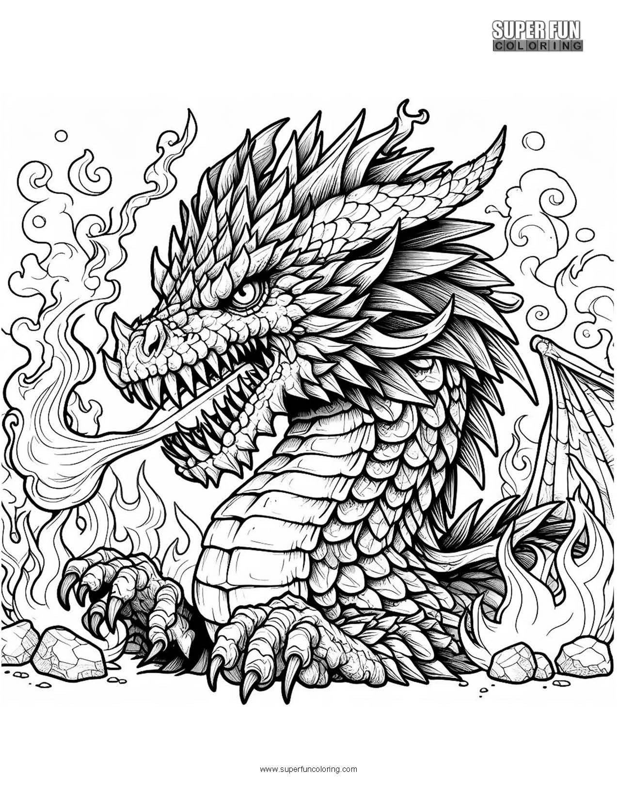 200+ Coloring Page Dragon: Fire Up Your Creativity 77