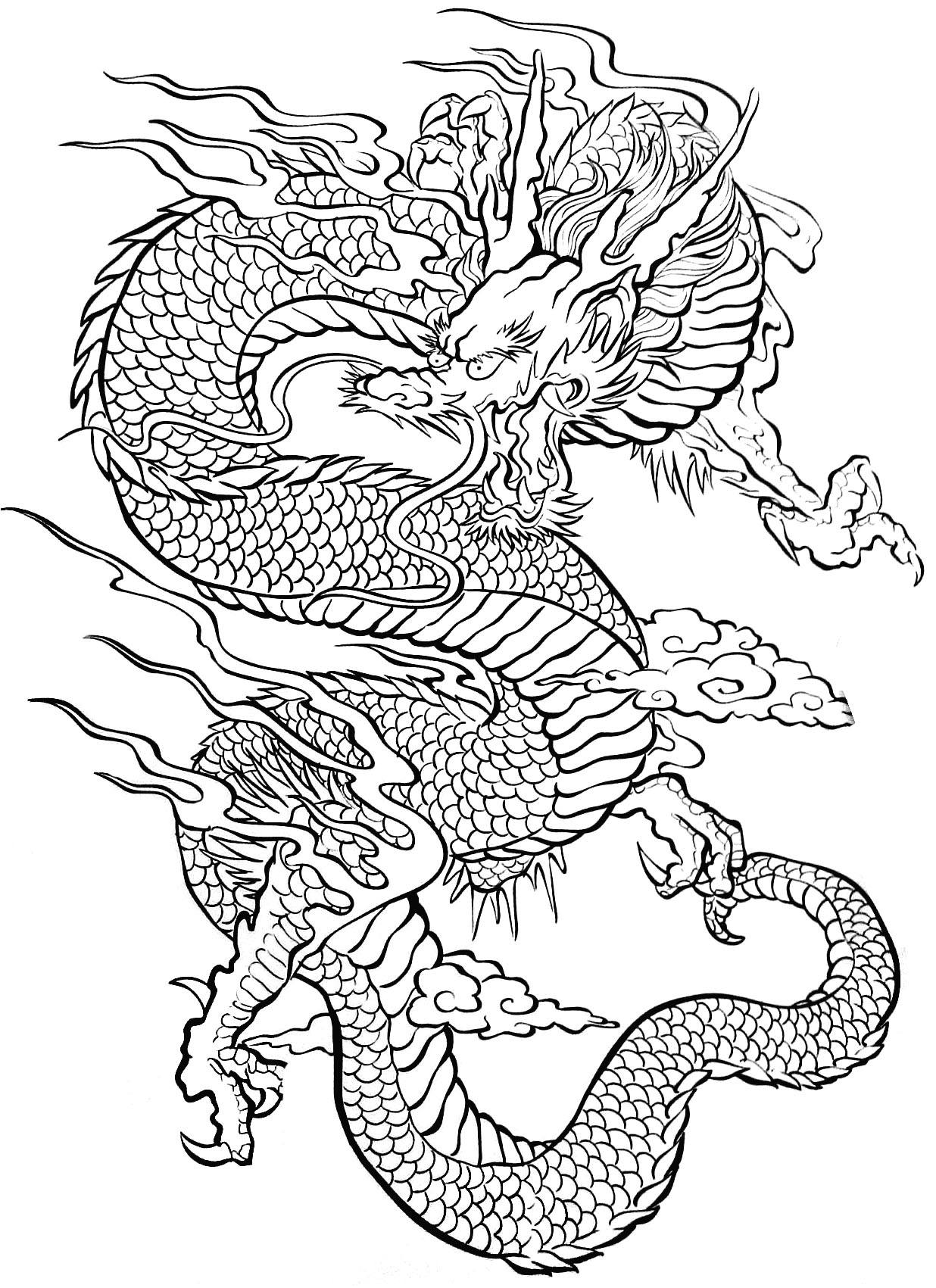 200+ Coloring Page Dragon: Fire Up Your Creativity 78