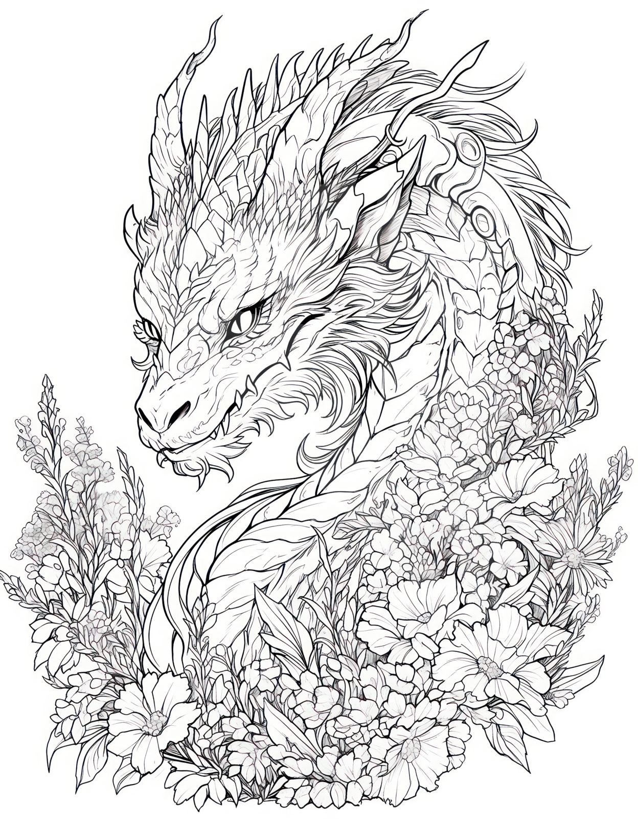 200+ Coloring Page Dragon: Fire Up Your Creativity 79