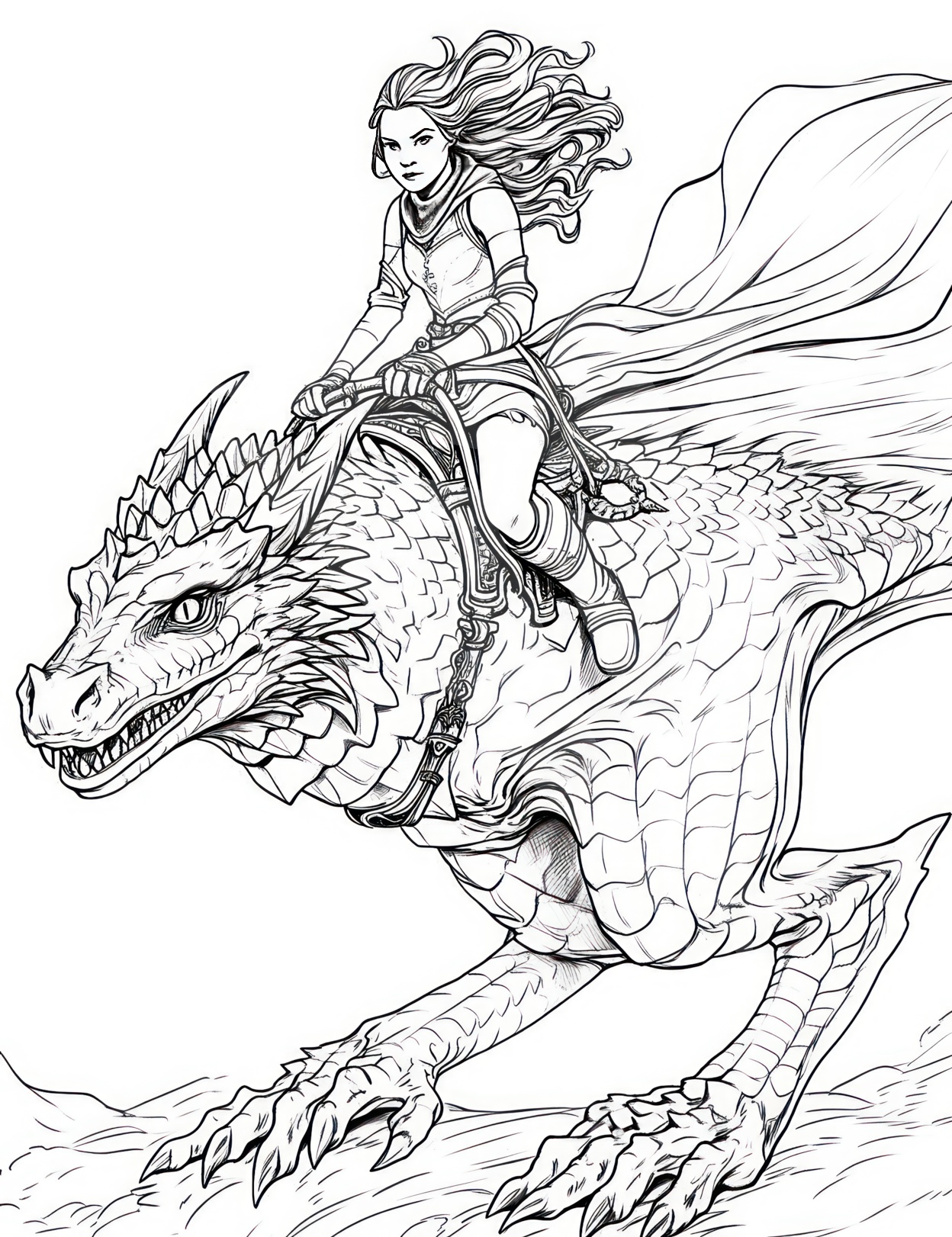 200+ Coloring Page Dragon: Fire Up Your Creativity 80