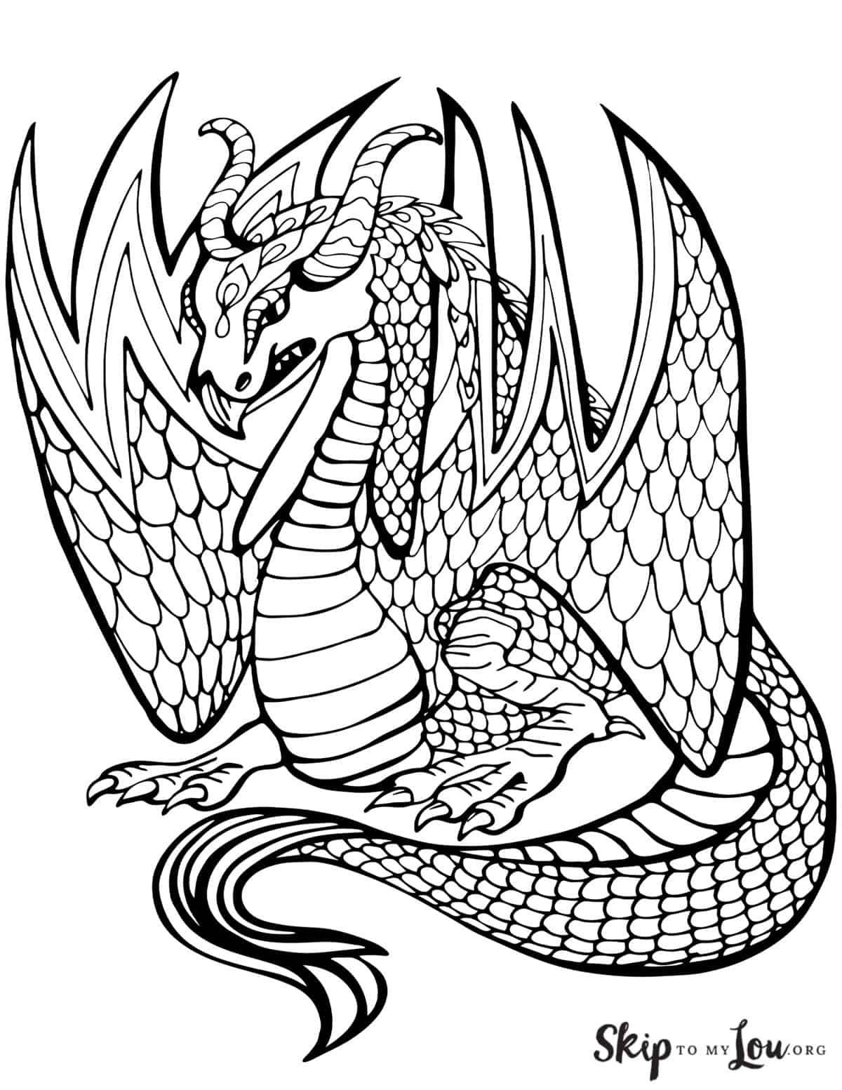 200+ Coloring Page Dragon: Fire Up Your Creativity 86