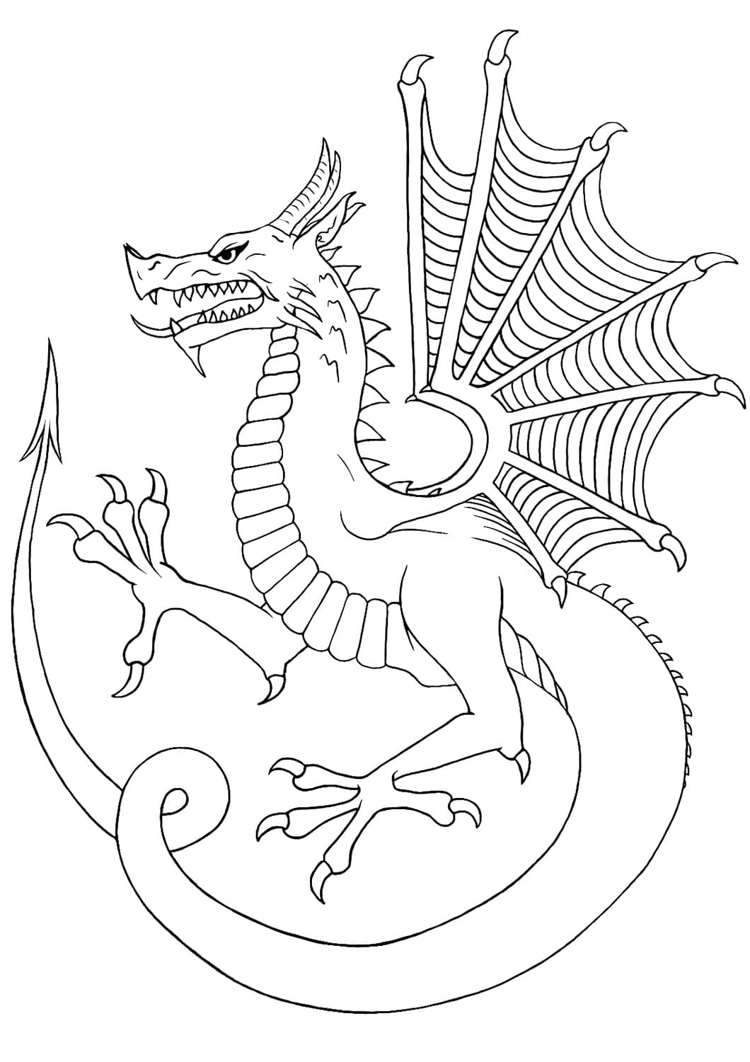 200+ Coloring Page Dragon: Fire Up Your Creativity 93