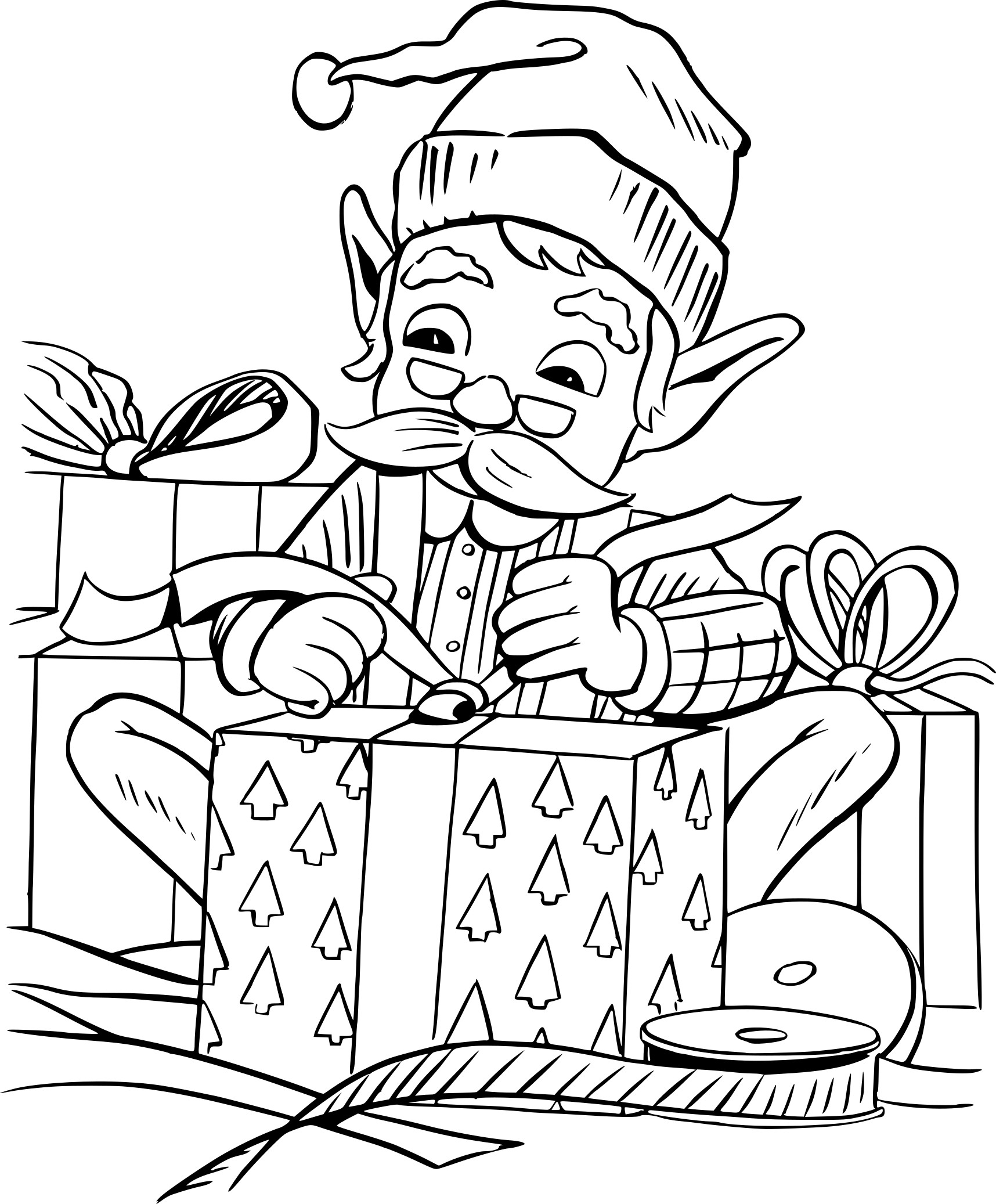 200+ Elf Coloring Pages: Magical and Whimsical Designs 11