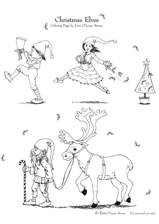 200+ Elf Coloring Pages: Magical and Whimsical Designs 112