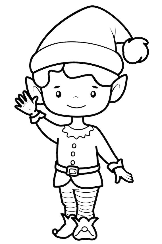 200+ Elf Coloring Pages: Magical and Whimsical Designs 124