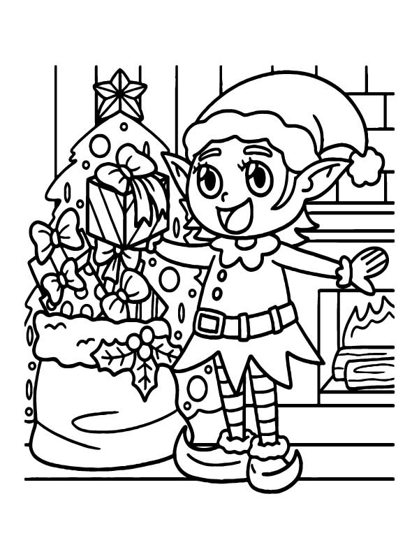 200+ Elf Coloring Pages: Magical and Whimsical Designs 127