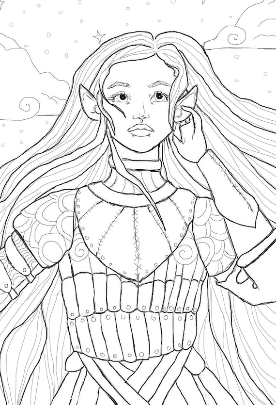 200+ Elf Coloring Pages: Magical and Whimsical Designs 130