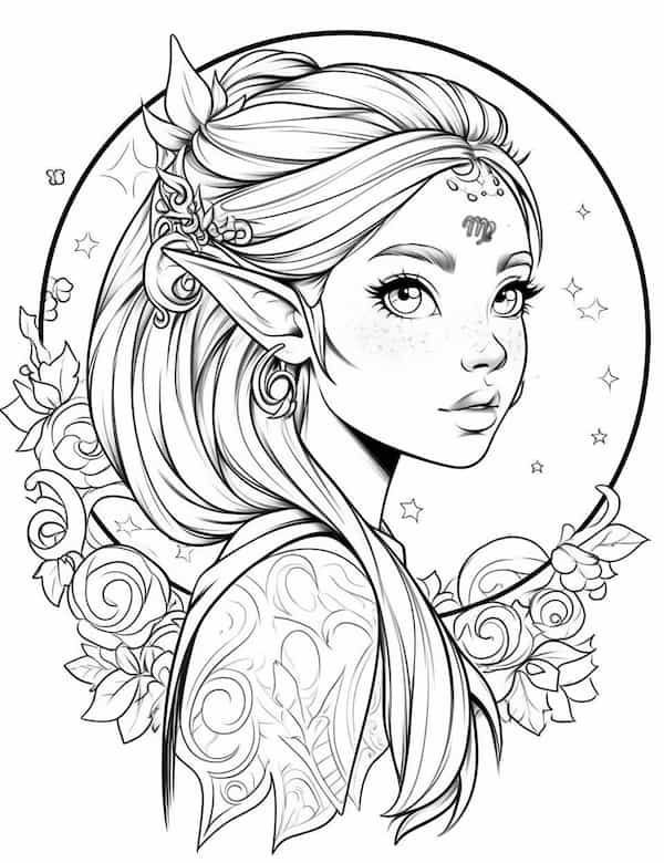 200+ Elf Coloring Pages: Magical and Whimsical Designs 133