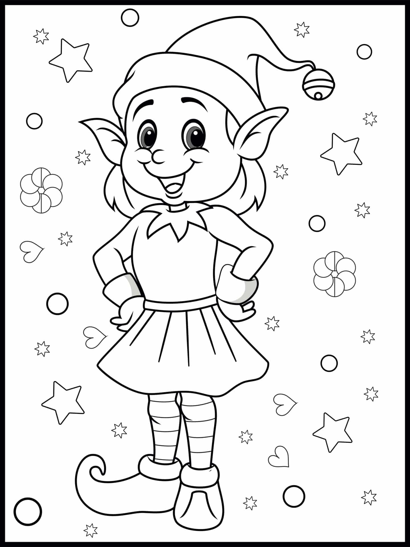 200+ Elf Coloring Pages: Magical and Whimsical Designs 14