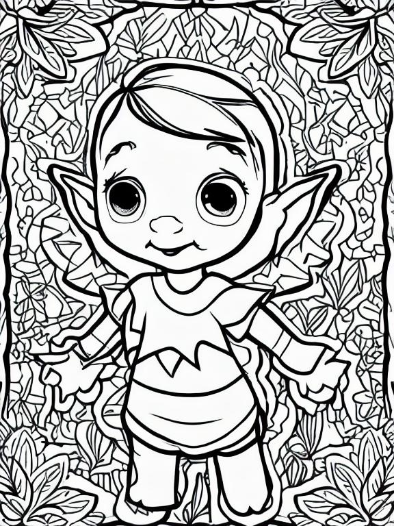 200+ Elf Coloring Pages: Magical and Whimsical Designs 152