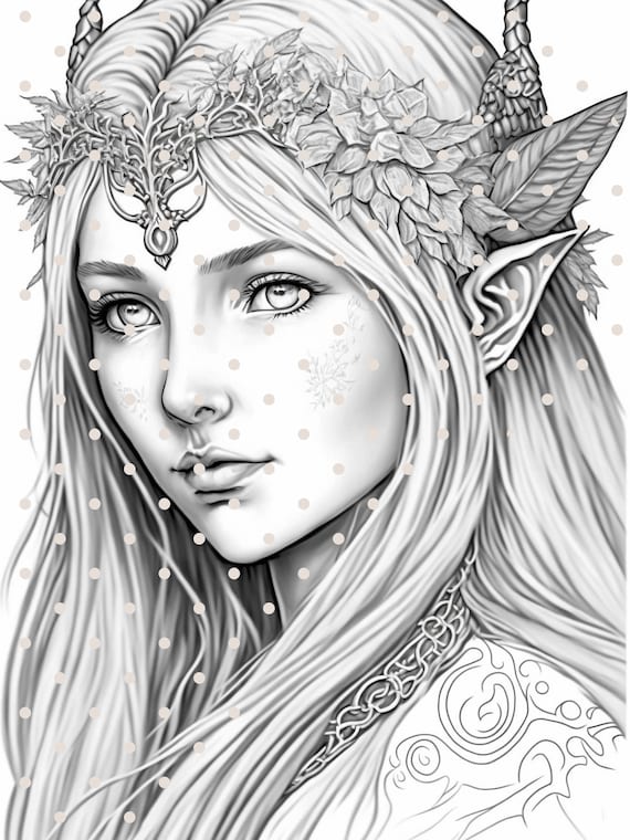 200+ Elf Coloring Pages: Magical and Whimsical Designs 153