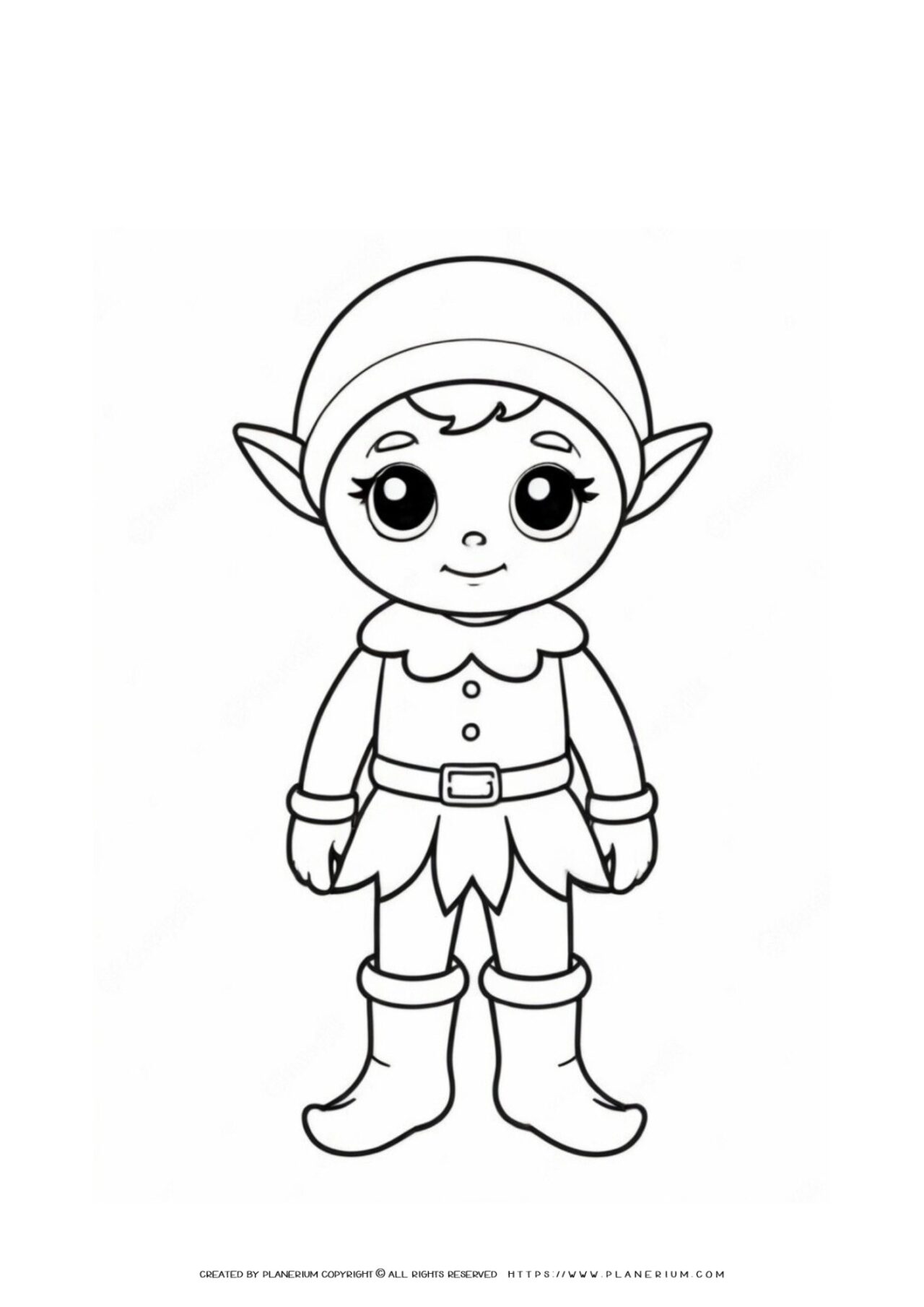 200+ Elf Coloring Pages: Magical and Whimsical Designs 16