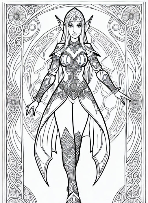 200+ Elf Coloring Pages: Magical and Whimsical Designs 160