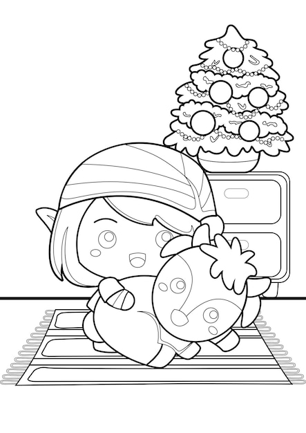 200+ Elf Coloring Pages: Magical and Whimsical Designs 164