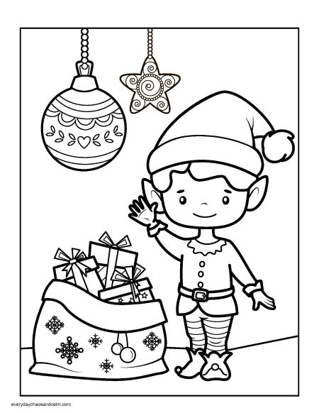 200+ Elf Coloring Pages: Magical and Whimsical Designs 168