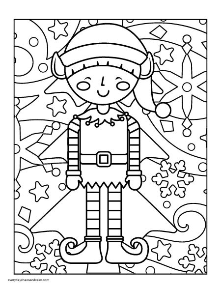 200+ Elf Coloring Pages: Magical and Whimsical Designs 169