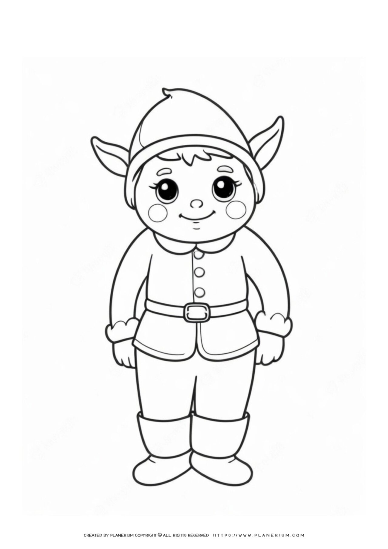 200+ Elf Coloring Pages: Magical and Whimsical Designs 17