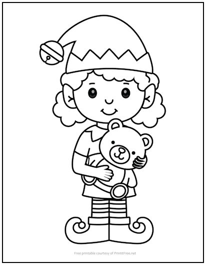 200+ Elf Coloring Pages: Magical and Whimsical Designs 175