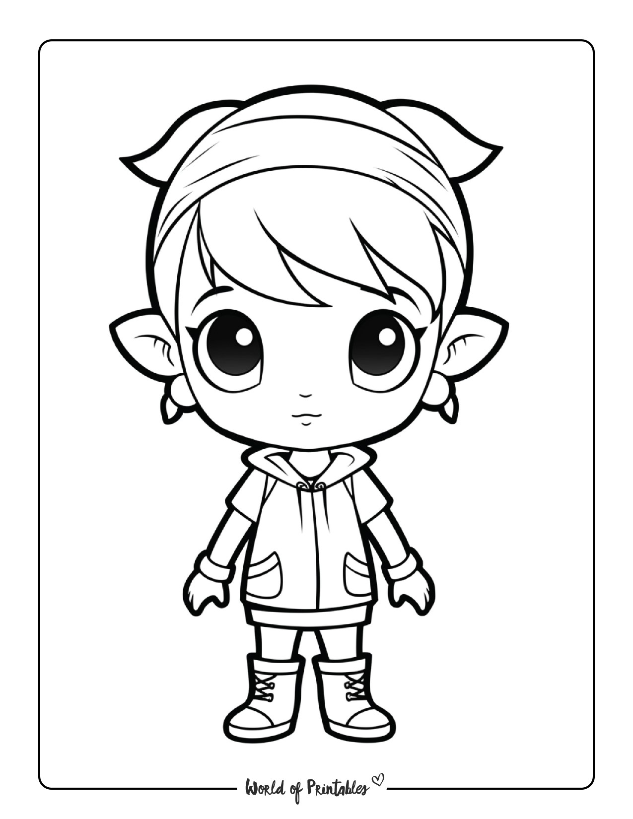 200+ Elf Coloring Pages: Magical and Whimsical Designs 18