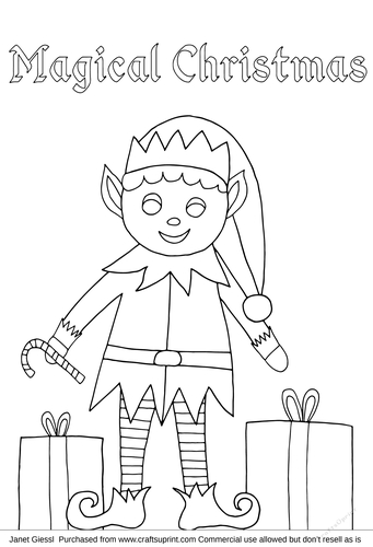 200+ Elf Coloring Pages: Magical and Whimsical Designs 199