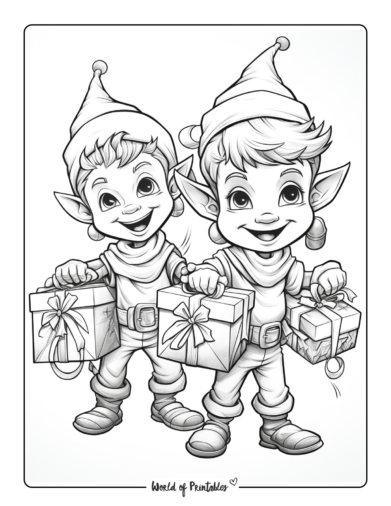 200+ Elf Coloring Pages: Magical and Whimsical Designs 21