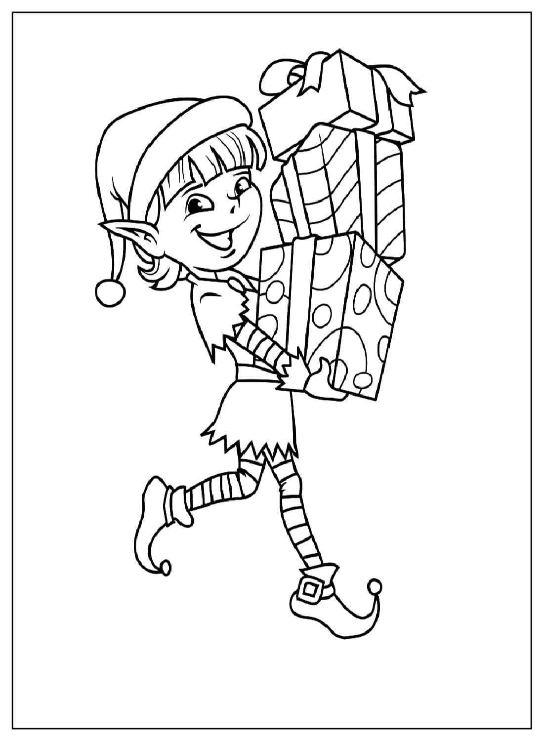 200+ Elf Coloring Pages: Magical and Whimsical Designs 26