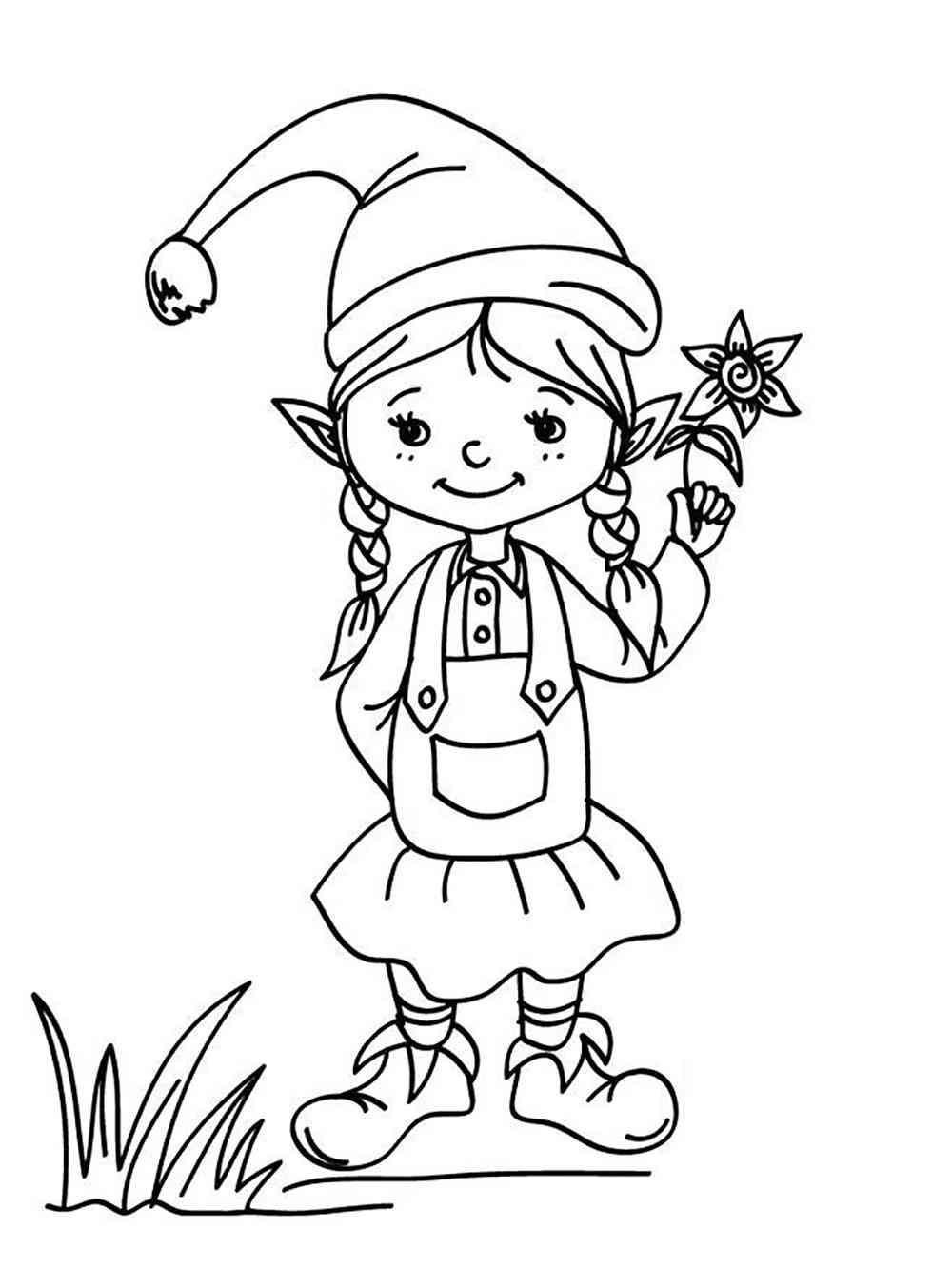 200+ Elf Coloring Pages: Magical and Whimsical Designs 28