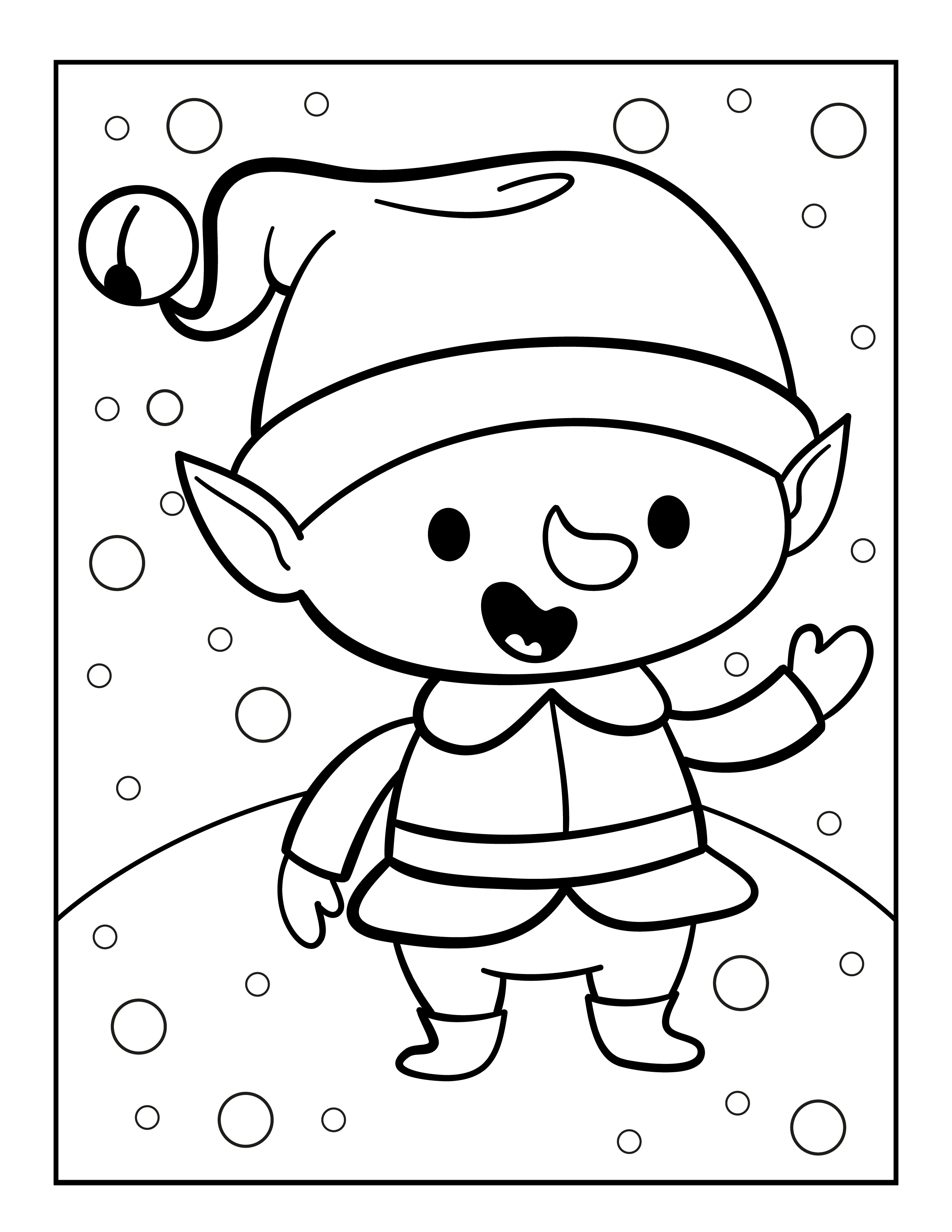 200+ Elf Coloring Pages: Magical and Whimsical Designs 3