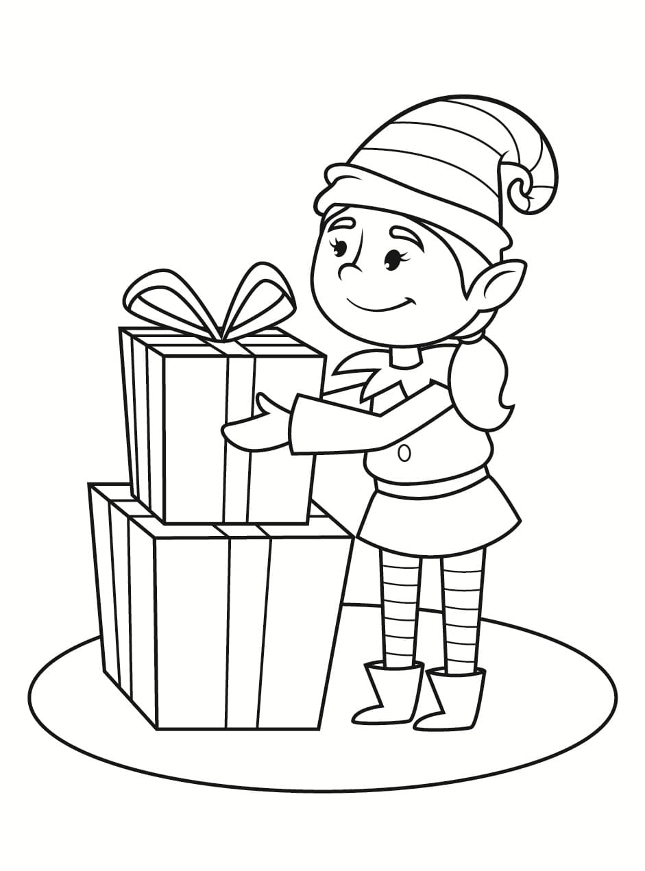 200+ Elf Coloring Pages: Magical and Whimsical Designs 34