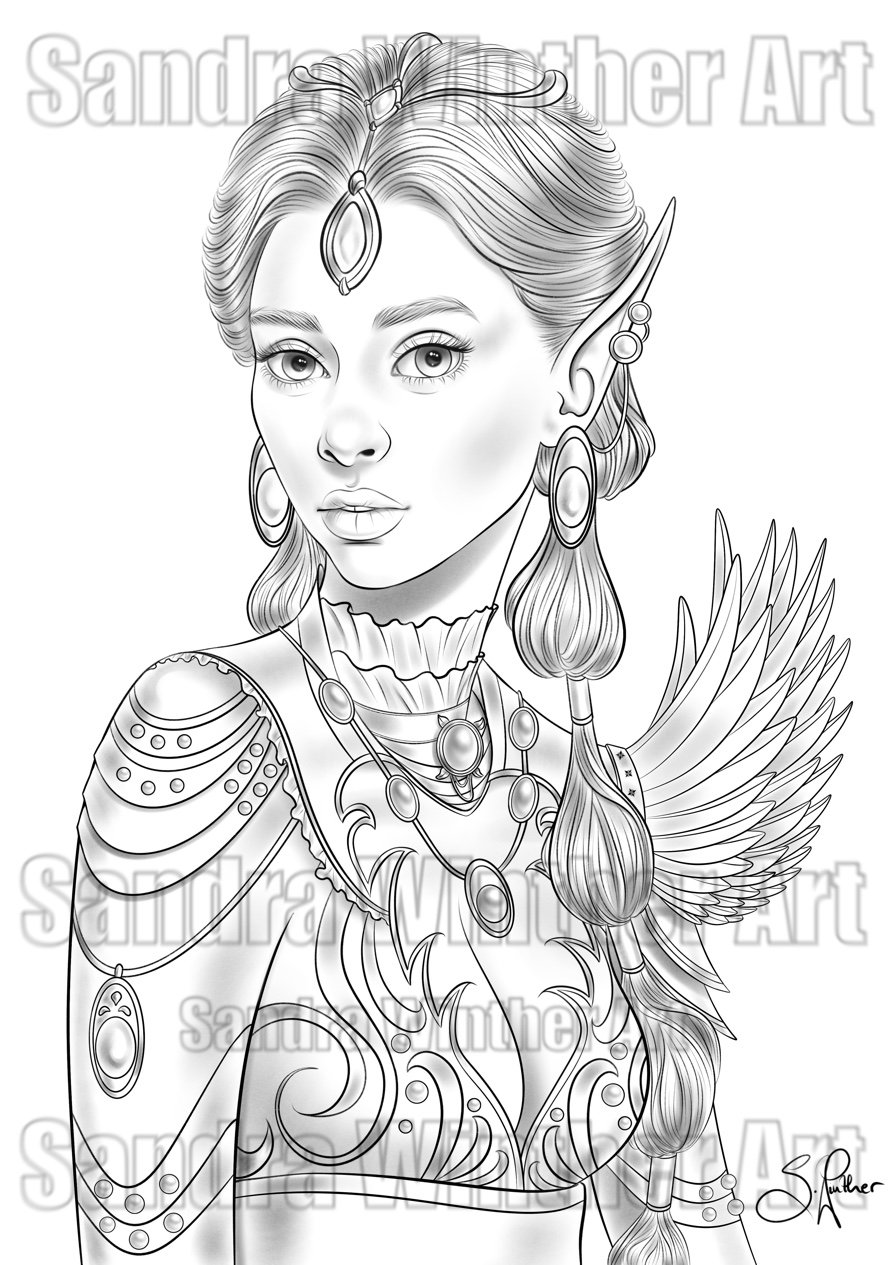 200+ Elf Coloring Pages: Magical and Whimsical Designs 35