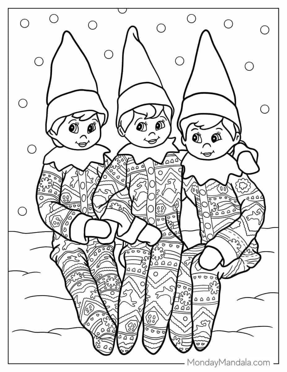 200+ Elf Coloring Pages: Magical and Whimsical Designs 37