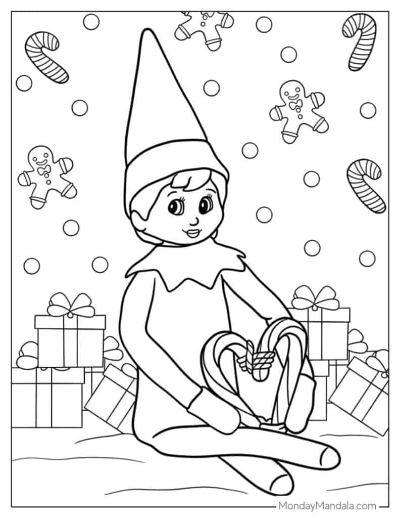 200+ Elf Coloring Pages: Magical and Whimsical Designs 47