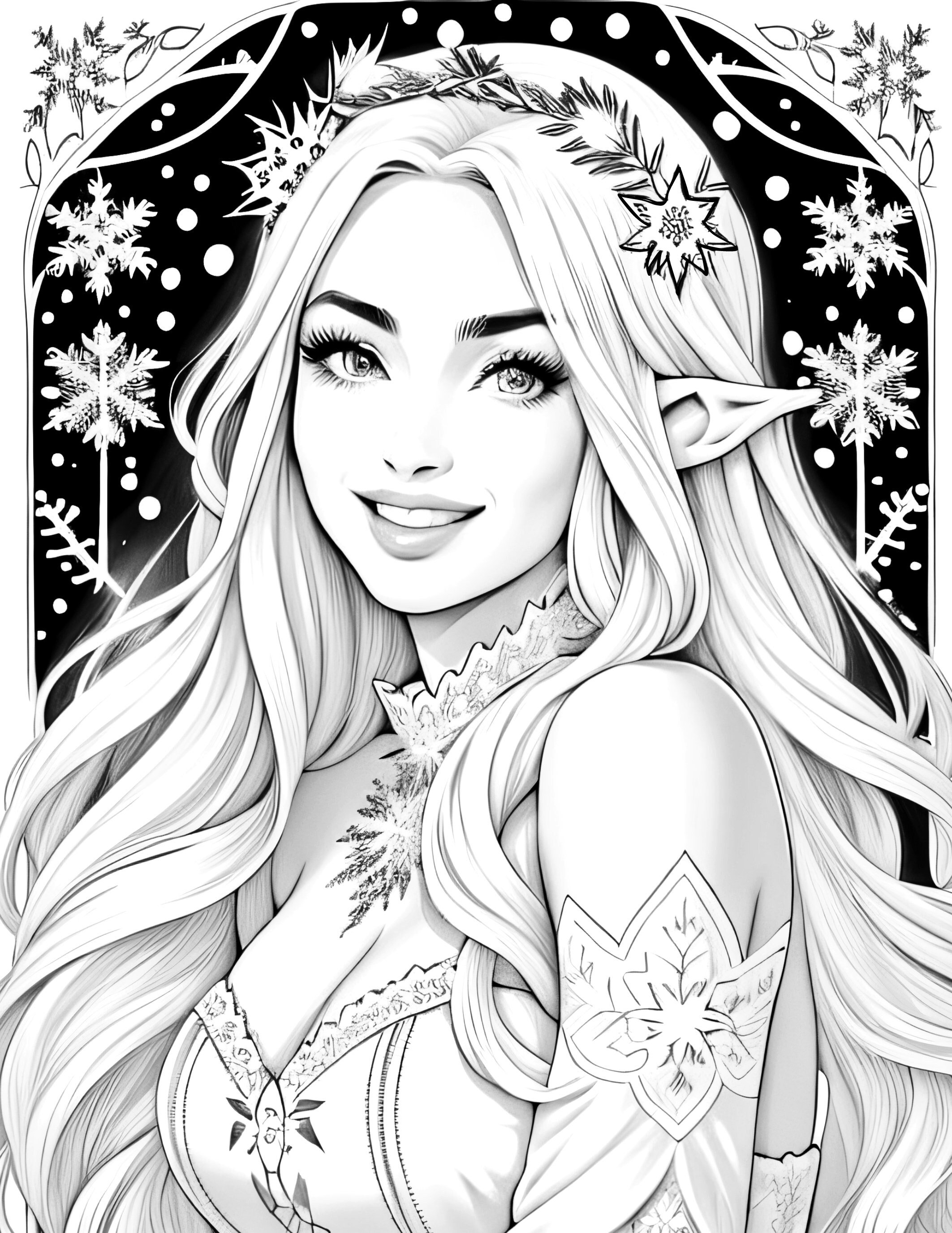 200+ Elf Coloring Pages: Magical and Whimsical Designs 5